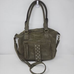 Green Crossbody Rhinestone Purse